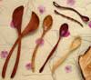hand carved wooden spoons