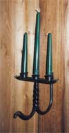forged steel candle holder
