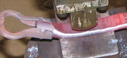 forging an adze iron, step 5